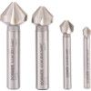 Countersink Set, G2362, Countersink, Straight Shank, Set of 4, High Speed Steel, Bright thumbnail-0