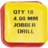 Jobber Drill, 4mm, Normal Helix, High Speed Steel, Bright thumbnail-3