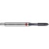 E256, Machine Tap, M5 x 0.8mm,  Metric Coarse, Spiral Point, Powdered Metal Cobalt High Speed Steel, TiAlN, Red thumbnail-0