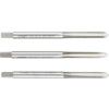 Hand Tap Set , E500, M3 x 0.5mm, Metric Coarse, High Speed Steel, Bright, Set of 3 thumbnail-0