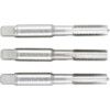 Hand Tap Set , M10 x 1.25mm, Metric Fine, High Speed Steel, Bright, Set of 3 thumbnail-0