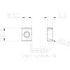 LNET 125008-TN, Milling Insert, Carbide, Grade IC928 thumbnail-1