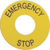 Legend Plate, Marked, For Emergency Stop Buttons thumbnail-0