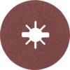 Fibre Disc, G80R444, 115mm x 22mm, Star Shaped Hole, P80, Aluminium Oxide thumbnail-0