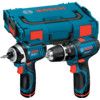 GSB 12V -15 Combi + GDR 12V-105 Drill and Impact Driver Kit in L-Boxx, Twin Pack with 2x 2.0ah Batteries and Charger supplied in L-box thumbnail-0