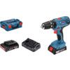 GSB 18 V-21, Cordless Combi Drill, 18V, 13mm Keyless Chuck, Brushed, 2x2.0Ah, L-Boxx Toolbox thumbnail-0