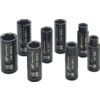 3/8"  METRIC UNIVERSAL LONG SOCKETS SET CR-MO STEEL (ST-8) thumbnail-0