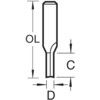 3/86CX1/2TC, Router Cutter, 12.7mm Shank, 12.7mm, Tungsten Carbide thumbnail-2