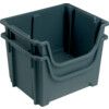 Space Bin Containers, Polypropylene, Dark Grey, 495x320x380mm, 5 Pack thumbnail-1