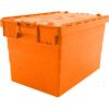 ATTACHED LID CONTAINER ORANGE 600X400X365mm 68L thumbnail-0