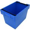 SOLID SIDED BALE ARM CRATE BLUE 600X400X420mm thumbnail-0