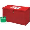 FLAmmABLE LIQUID STORAGE FLOOR CHESTS 610X1170X460mm RED thumbnail-0