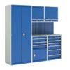 CUBIO WORKSHOP STORAGE KIT LINO TOP 2100mm LONG GREY/BLUE thumbnail-0