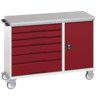 MAINTENANCE TROLLEY 6 DRAWER LINO TOP GREY/RED thumbnail-0