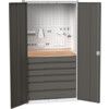 VERSO KITTED CUPBOARD WITH 6 DRAWERS GREY/ANTHRACITE thumbnail-0