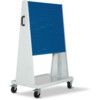 4 Panel Perfo Trolley - Light Grey/Blue thumbnail-0