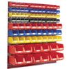 Louvred Panel/Storage Bins, Light Grey/Red, 457x28x1486mm, 87 Pack thumbnail-0