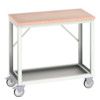 Verso Mobile Bench 1000x600x930mm MPX Worktop - Light Grey thumbnail-0