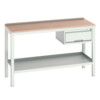 Verso Welded Bench 1500x600x930mm MPX Worktop - Light Grey thumbnail-0