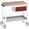 Verso Welded Bench 1000 x 600 x 930mm MPX  Worktop - Light Grey/Red thumbnail-0