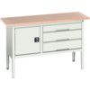 Verso Height Adjustable Storage Bench 1500x600x830-930mm - Light Grey thumbnail-0