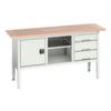 Verso Height Adjustable Storage Bench 1750x600x830-930mm - Light Grey thumbnail-0