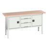 Verso Height Adjustable Storage Bench 1750x600x830-930mm - Light Grey thumbnail-0