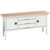 Verso Height Adjustable Storage Bench 2000x600x830-930mm - Light Grey thumbnail-0