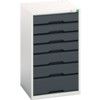 Verso Drawer Cabinet, 7 Drawers, Anthracite Grey/Light Grey, 900 x 525 x 550mm thumbnail-0