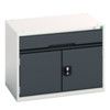 Verso Kitted Cupboard, 2 Doors, Anthracite Grey, 600 x 800 x 550mm thumbnail-0