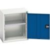 Verso Wall Cabinet, Single Door,Blue/Grey, 600 x 525 x 350mm thumbnail-0