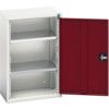 Verso Wall Cabinet, Single Door,Grey/Red, 800 x 525 x 350mm thumbnail-0