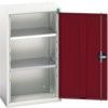 Verso Wall Cabinet, Single Door,Grey/Red, 900 x 525 x 350mm thumbnail-0