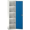 Verso Storage Cabinet, Single Door, Blue, 2000 x 525 x 350mm thumbnail-0