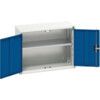 Verso Wall Cabinet, 2 Doors,Blue/Grey, 600 x 800 x 350mm thumbnail-0