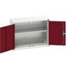 Verso Wall Cabinet, 2 Doors,Grey/Red, 600 x 800 x 350mm thumbnail-0