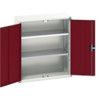 Verso Wall Cabinet, 2 Doors,Grey/Red, 1000 x 800 x 350mm thumbnail-0