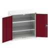 Verso Wall Cabinet, 2 Doors,Red, 800 x 800 x 550mm thumbnail-0