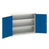 Verso Wall Cabinet, 2 Doors,Blue/Grey, 900 x 1050 x 350mm thumbnail-0