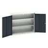 Verso Wall Cabinet, 2 Doors,Anthracite Grey/Grey, 900 x 1050 x 350mm thumbnail-0