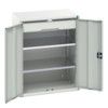 Verso Kitted Cupboard, 2 Doors, Light Grey, 1000 x 800 x 550mm thumbnail-0