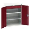 Verso Kitted Cupboard, 2 Doors, Red, 1000 x 800 x 550mm thumbnail-0