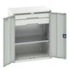 Verso Kitted Cupboard, 2 Doors, Light Grey, 1000 x 800 x 550mm thumbnail-0