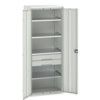 Verso Kitted Cupboard, 2 Doors, Light Grey, 2000 x 800 x 550mm thumbnail-0