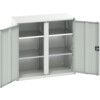 Verso PPE Cupboard, 2 Doors, Light Grey, 1000 x 1050 x 550mm thumbnail-0