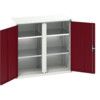 Verso PPE Cupboard, 2 Doors, Red, 1000 x 1050 x 550mm thumbnail-0