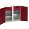 Verso Kitted Cupboard, 2 Doors, Red, 1000 x 1050 x 550mm thumbnail-0