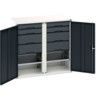 Verso PPE Cupboard, 2 Doors, Anthracite Grey, 1000 x 1050 x 550mm thumbnail-0