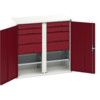 Verso PPE Cupboard, 2 Doors, Red, 1000 x 1050 x 550mm thumbnail-0