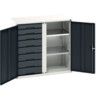 Verso PPE Cupboard, 2 Doors, Anthracite Grey, 1000 x 1050 x 550mm thumbnail-0